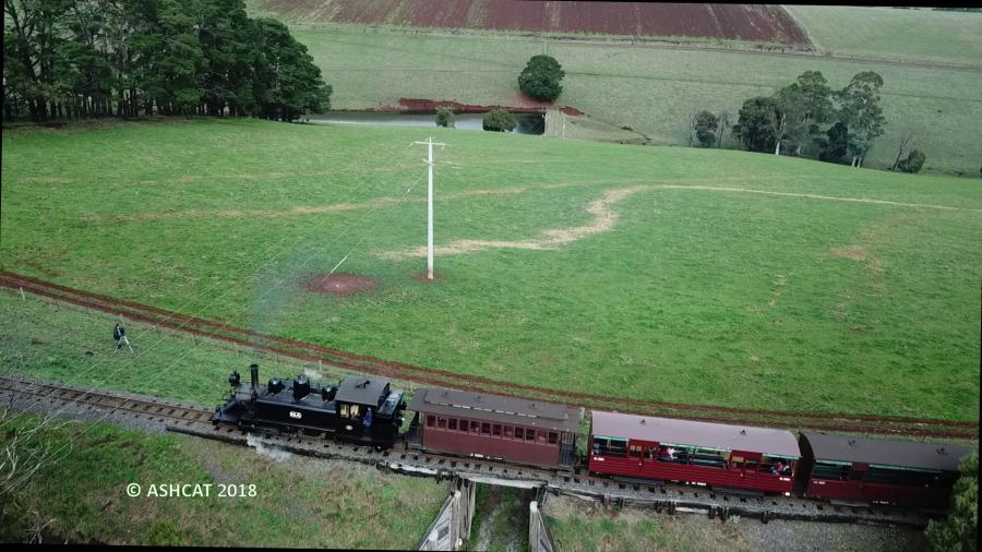 puffing billy_oil-fired na-class 14a near gembrook_photo tony ashcat marsden